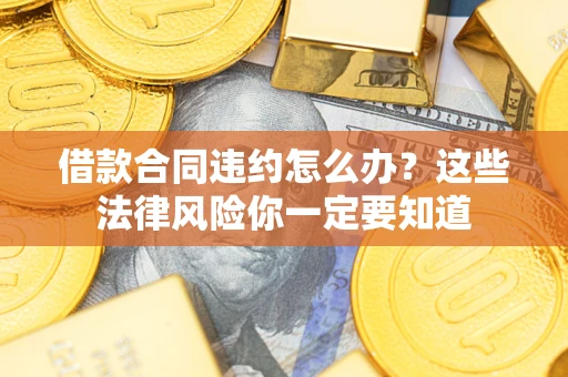 武汉借款合同违约怎么办？这些法律风险你一定要知道