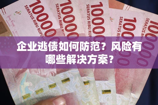 武汉企业逃债如何防范？风险有哪些解决方案？