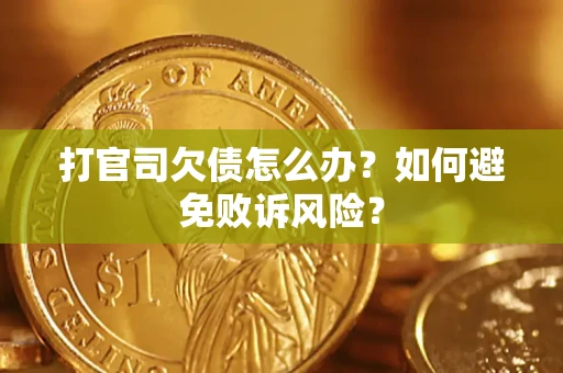 武汉打官司欠债怎么办？如何避免败诉风险？