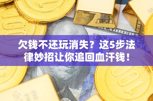 武汉欠钱不还玩消失？这5步法律妙招让你追回血汗钱！