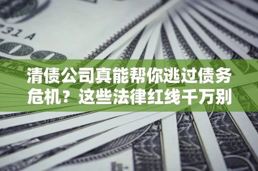 武汉清债公司真能帮你逃过债务危机？这些法律红线千万别踩