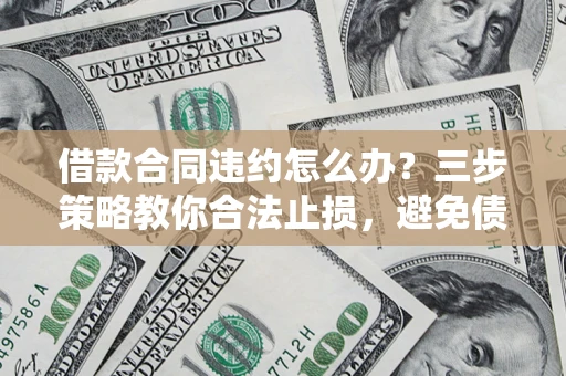 武汉借款合同违约怎么办？三步策略教你合法止损，避免债务危机升级