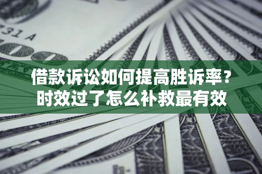 武汉借款诉讼如何提高胜诉率？时效过了怎么补救最有效